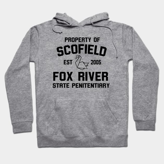 Property Of Scofield Fox River Prison Break Hoodie by tinastore